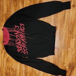 Foxblood ugly Christmas sweater seasons screamings